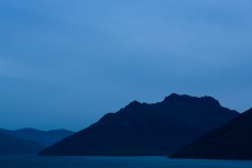 Mountains in the southern end of Lake Wakatipu, Queenstown, New Zealand. 