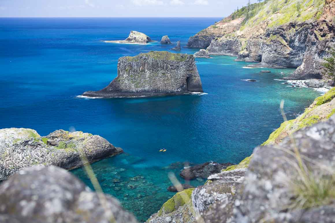 Perfect kayaking coastline