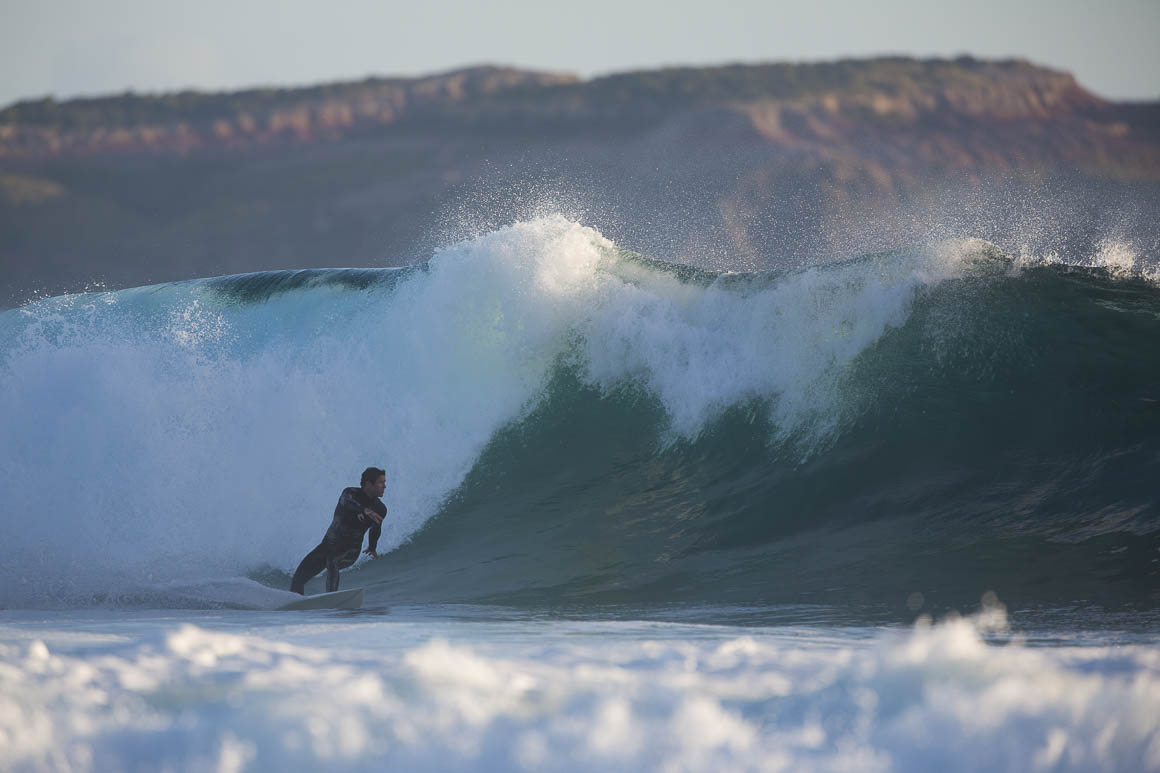 Bergs with the reef all to himself