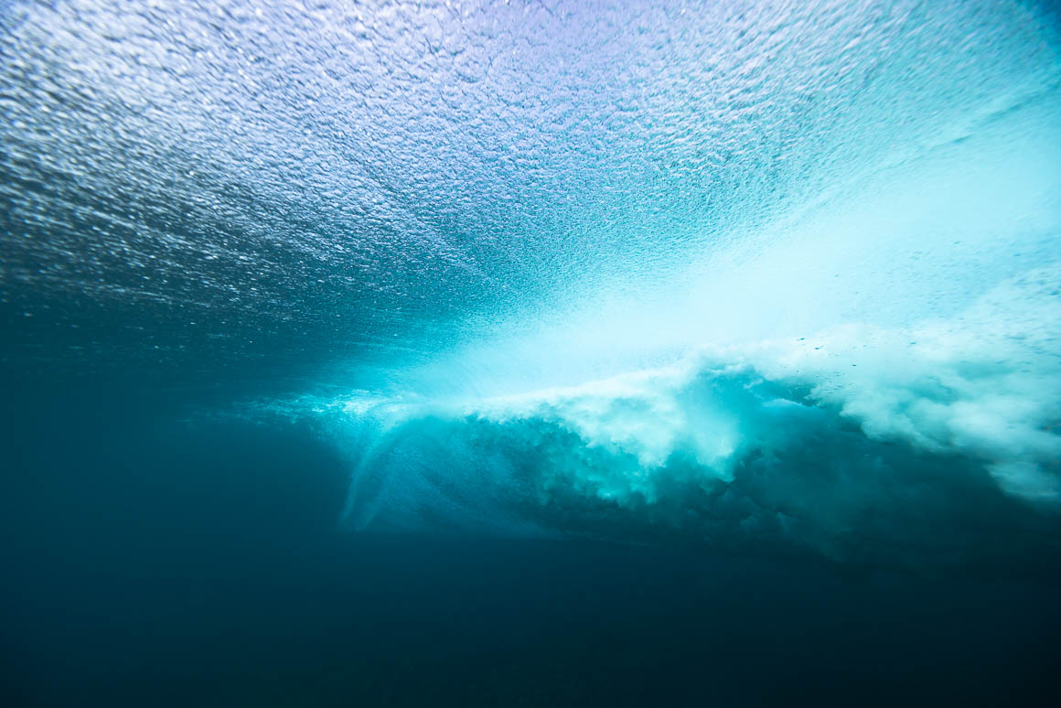 From underneath