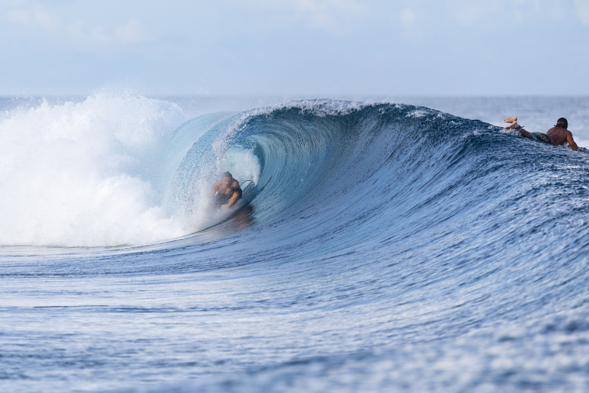 Brett Wood shacked over foot-deep water