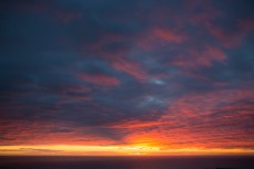 Sunrise over St Clair Beach, Dunedin, New Zealand. 
