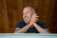 Malcolm Rands in his house at the Mamaki Ecovillage near Matapouri Bay, Northland, New Zealand. 