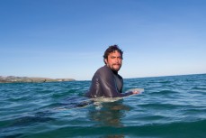 Jess back in Dunedin and hunting hollow waves at St Kilda Beach, Dunedin, New Zealand. 