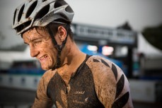 Sam Gaze, of the Waikato, manages a smile just moments before he won the Cairns World Cup XC Eliminator during the 2014 Cairns UCI MTB World Cup event held in Tropical North Queensland, Queensland, Australia. 