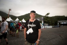 Glen Jacobs the mastermind behind the Cairns World Cup smiles during the 2014 Cairns UCI MTB World Cup event held in Tropical North Queensland, Queensland, Australia. 