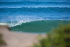 An empty wave at Blackhead Beach, Dunedin, New Zealand. 