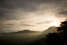 Afternoon light across Mt Cargill, Dunedin, New Zealand. 