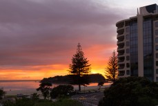 Sunrise at Main Beach, Mount Maunganui, New Zealand. 