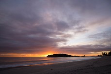 Sunrise at Main Beach, Mount Maunganui, New Zealand. 