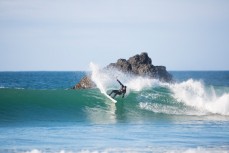 Nick Mills making the most of the weekend with this gouge at St Clair, Dunedin, New Zealand. 