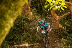 Yeti rider Rosara Joseph, of Wellington, at the Urge 3 Peaks Enduro mountain bike race held in Dunedin, New Zealand, December 6-7, 2014.
