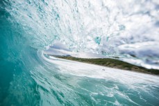 Fun, glassy conditions at Blackhead Beach, Dunedin, New Zealand. 