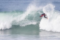 2015 South Island Surfing Champion on form pre-event at St Clair Beach, Dunedin, New Zealand. 