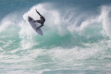 Australian surfer Beau Foster lettiung rip on Otago Peninsula, Dunedin, New Zealand. 