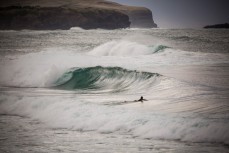 Peaky wave at St Clair Beach, Dunedin, New Zealand. 