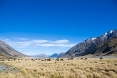 Vast expanses of Glen Lyon Station, Lake Ohau, South Canterbury, New Zealand. 