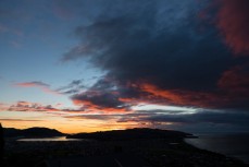 Sunrise over Otago Peninsula, Dunedin, New Zealand. 