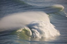 Powerful surf at Blackhead Beach, Dunedin, New Zealand. 