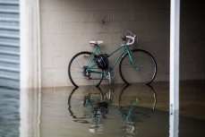 Floodwaters around the suburbs of South Dunedin, Dunedin, New Zealand. 