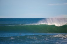 Wild surf at St Clair Point, Dunedin, New Zealand. 