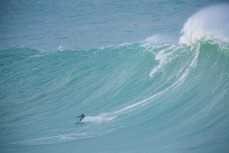 Doug Young takes on huge waves at Papatowai in the Catlins, New Zealand. 