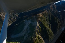 The southern road into the remote Muzzle Station between the Seaward and Inland Kaikoura Ranges on the Clarence River near Kaikoura, New Zealand. 