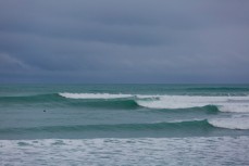 Waves break at Kaikoura, New Zealand. 