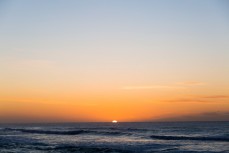 Sunrise at St Clair Beach, Dunedin, New Zealand. 
