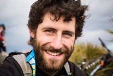 Ethan Glover on the startline at the 2015 Urge 3 Peaks Enduro mountain biking race held in Dunedin, New Zealand. 