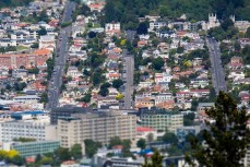 Views across the city from Signal Hill, Dunedin, New Zealand.