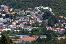 Views across the city from Signal Hill, Dunedin, New Zealand.