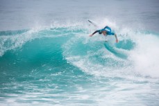 2016 champion JC Susan off the top during his final heat at the South Island Surfing Championships held at St Clair Beach, Dunedin, New Zealand. 