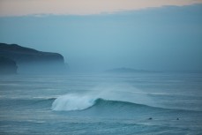 Quality waves at St Clair Beach, Dunedin, New Zealand. 