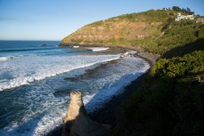 Clean lines at Second Beach, Dunedin, New Zealand. 