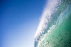 An empty wave at a remote beach on Otago Peninsula, Dunedin, New Zealand. 