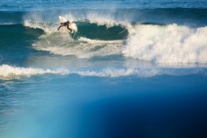 Elliott Brown off the top at St Clair Beach, Dunedin, New Zealand. 