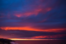 Sunrise over St Clair, Dunedin, New Zealand. 