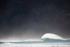Empty peak during a solid swell on the north coast, Dunedin, New Zealand. 