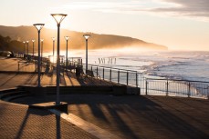 Early morning at St Clair Esplanade, Dunedin, New Zealand.