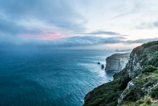 Storm clouds brewing south of St Clair, Dunedin, New Zealand. 