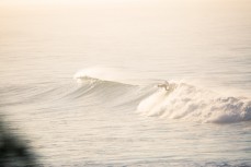 Surfers at St Clair Point, Dunedin, New Zealand. 