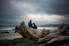 Keo and Remi near Brighton Beach, Dunedin, New Zealand. 