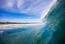 Empty waves at St Kilda Beach, Dunedin, New Zealand. 