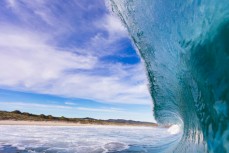 Empty waves at St Kilda Beach, Dunedin, New Zealand. 