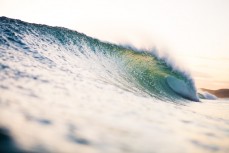 An empty wave at Blackhead Beach, Dunedin, New Zealand. 