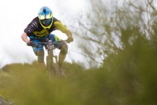 Joseph Nation on his way to Emerson's 3 Peaks win at the Emerson's 3 Peaks Enduro mountain bike race held in terrain above Dunedin, New Zealand on December 03-04, 2016.