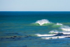 Swell lines at Timaru, New Zealand. 