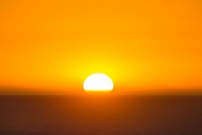 Summer sunrise over St Clair Beach, Dunedin, New Zealand. 