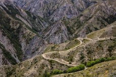 A farm track in the Muzzle Station, Kaikoura, New Zealand.